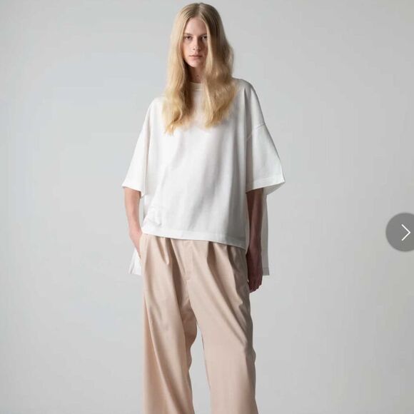 Cog The Big Smoke Delta T-Shirt Linen Blend White Womens OS - Picture 8 of 9